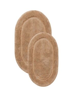 Superior Non-Slip 2 Piece Bath Rug Set, Ultra Plush, Soft and Absorbent 100% Com